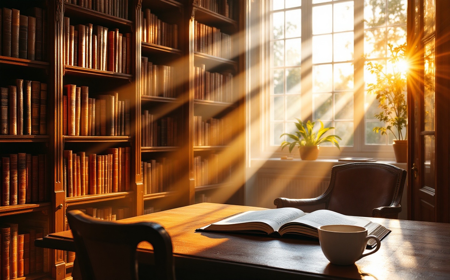 Lernende Person am Schreibtisch mit Buch und Laptop