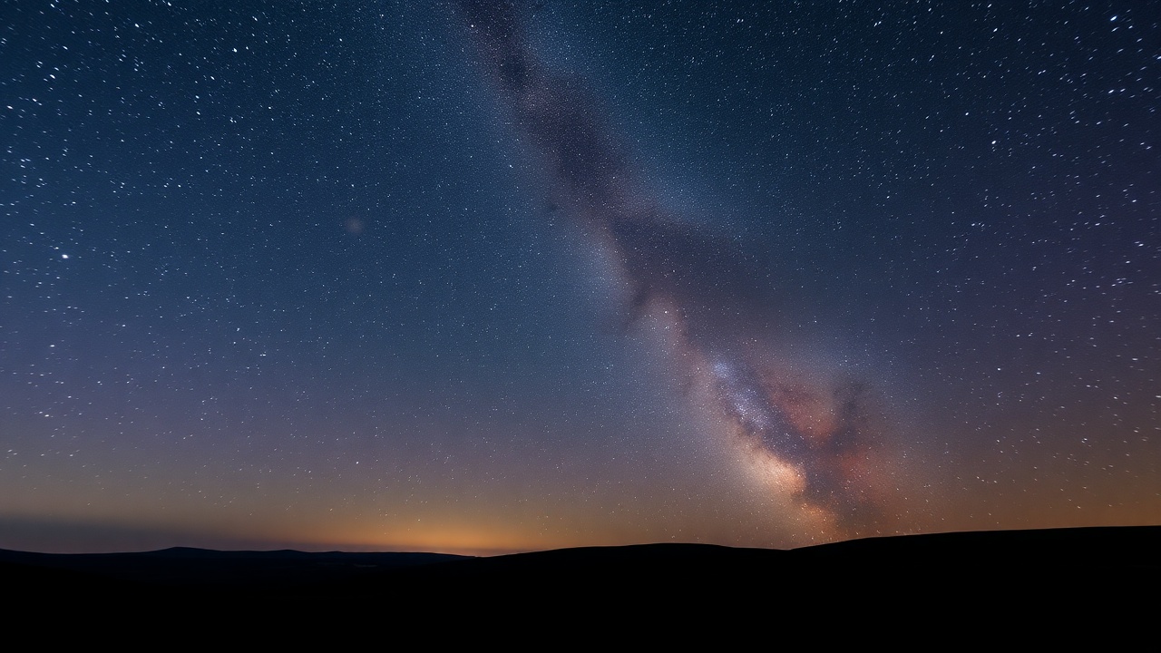 Astronomische Aufnahme des Sternenhimmels